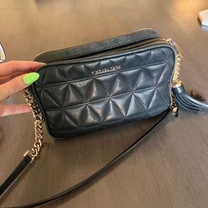 Michael Kors Black crossbody with gold fixtures
